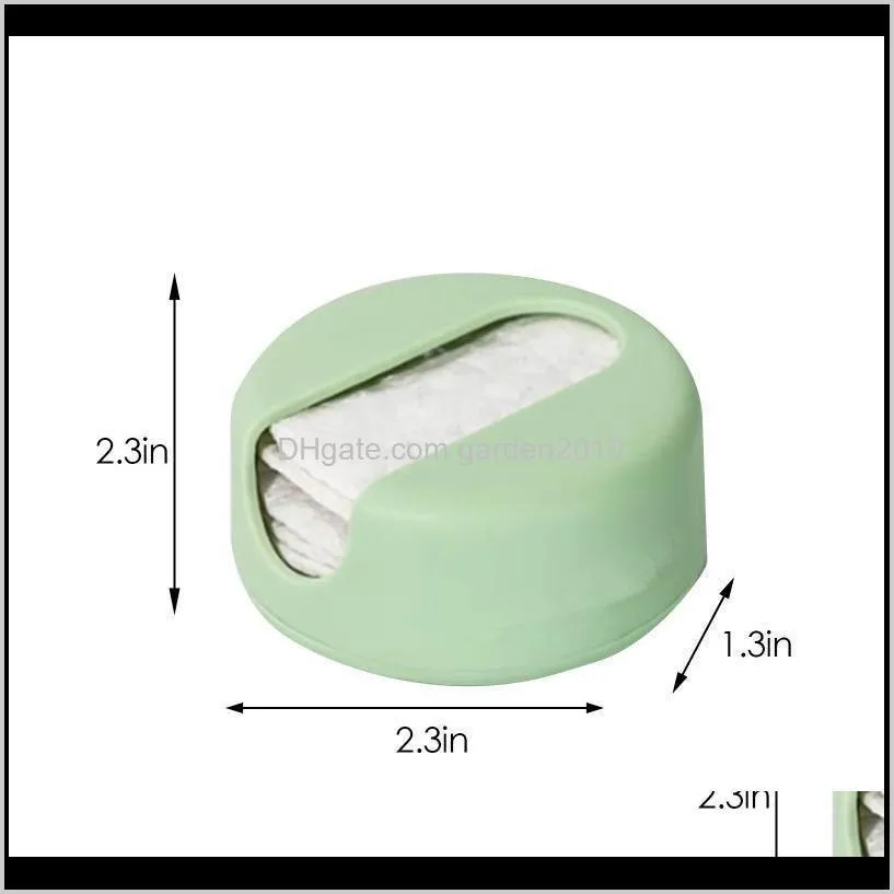 the reusable cotton round eco-friendly silicone tissue box with 10 pieces of tissue mini portable baby cleaning wipes cases