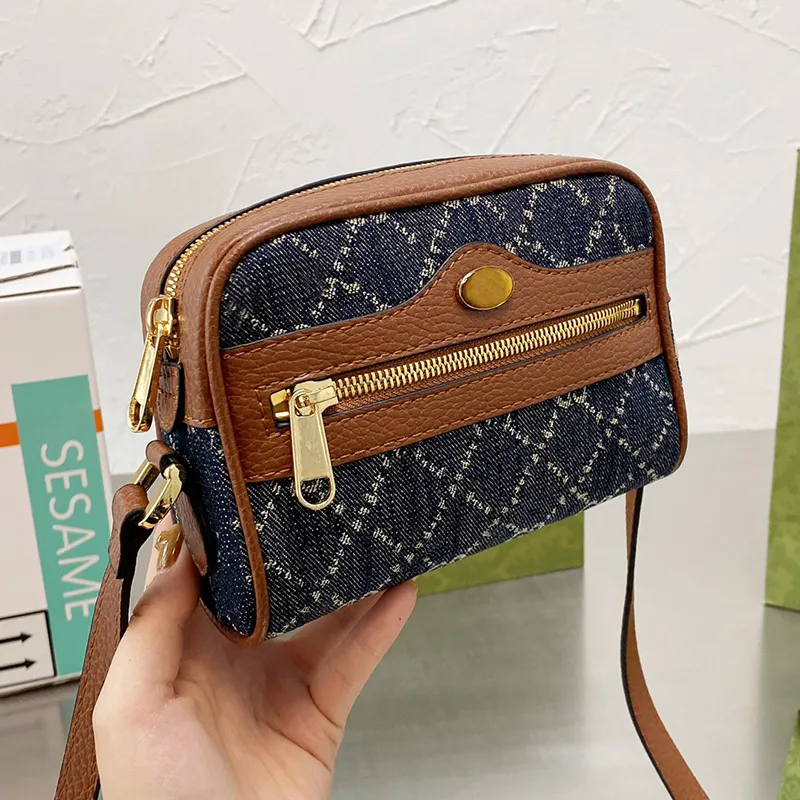 Designer Women Ophidia Denim Crossbody Bag Canvas Mini Luxurys Designers Bags Italy Vintage Fashion Messenger Shoulder Handbags Letter Print Camera Cluth Handbag