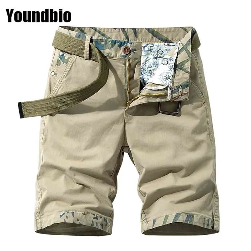 SUMMER Trend Casual Mens Shorts Cargo Man Loose Work Male Military Large Size Overalls 6XL 210712