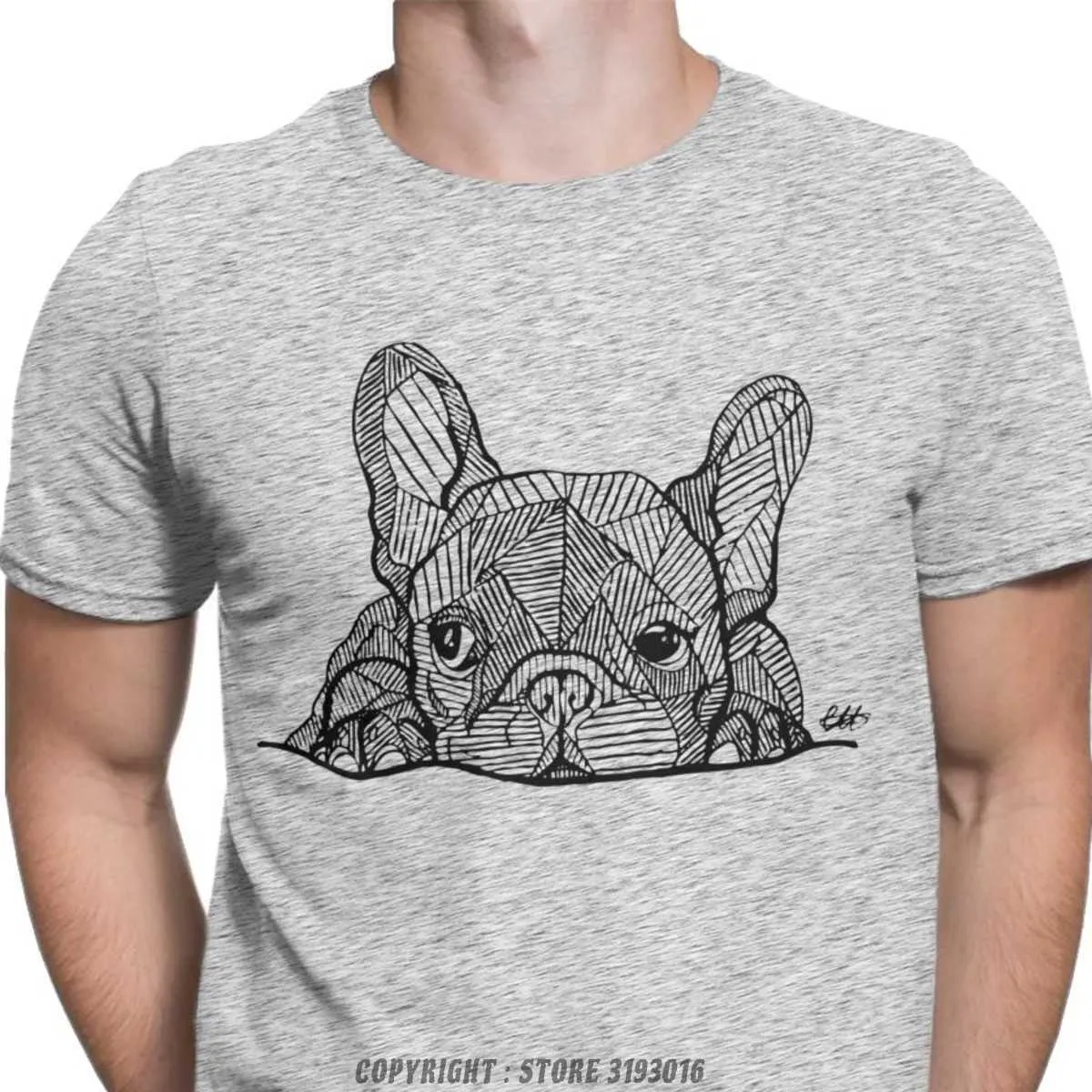 Camiseta De Cachorro De Bulldog Francés Para Hombres Lindo Estampado De  Animales Para Perros, Cuello De La Tripulación De Manga Corta 100% De  Algodón Premium De 5,28 € | DHgate, image size:1200x1200