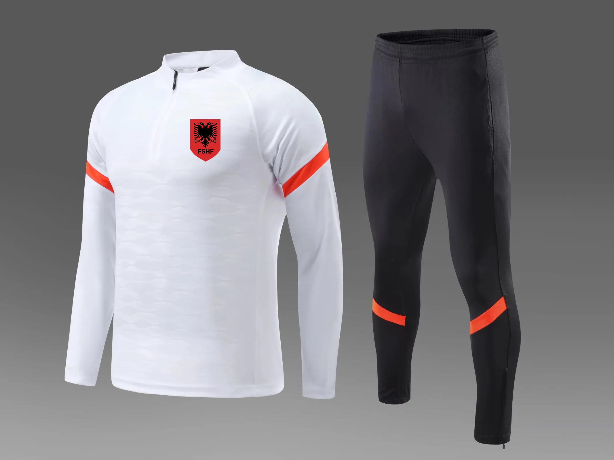 Survêtements de football pour hommes albanais costume d'entraînement de course en plein air automne et hiver kits de football pour enfants personnalisés