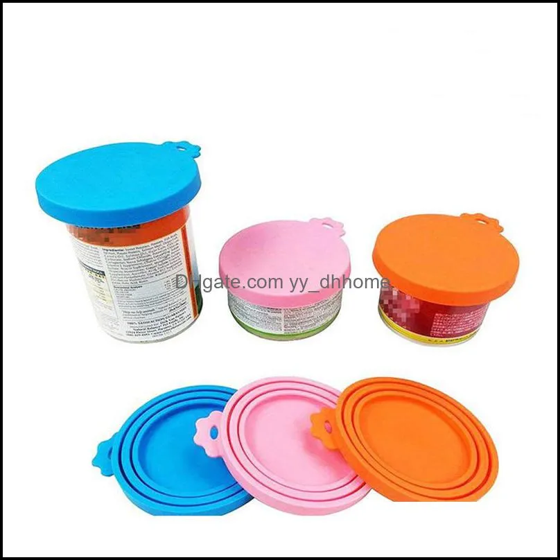 Pet Food Can Cover Universal Silicone Can Lids for Dog Cat Food Cans Fits Most Standard Size BPA Free JK2012XB