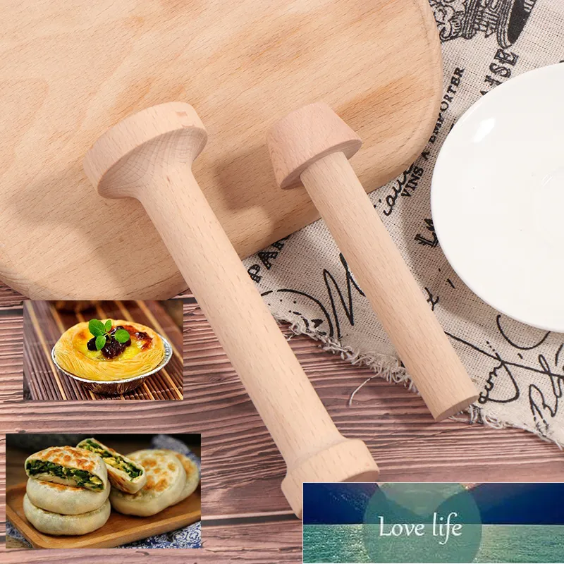 DIY Egg Tart-Tamper Double Side Wooden Pastry Pusher Baking Shaping Kitchen Factory price expert design Quality Latest Style Original Status