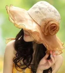 Kadınlar Yaz Disket Şapkalar Rahat Tatil Seyahat Geniş Ağız Güneş Şapka Katlanabilir Plaj Şapka Kadınlar Için Büyük Kafaları Moda Dantel Sunhat