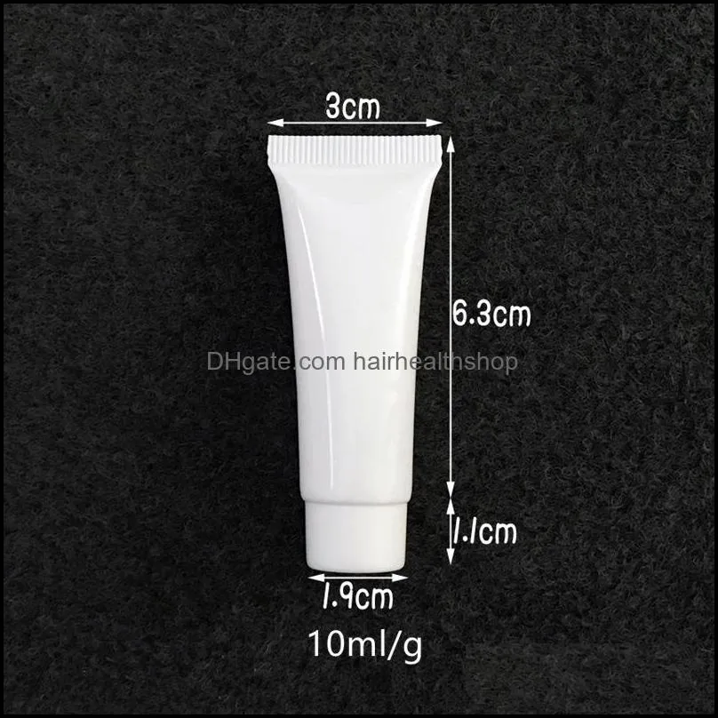 Empty Mini Soft Cosmetic Hand Cream Tube, white hoses, squeeze bottles, Plastic Cosmetic Container Fast Shipping F1941