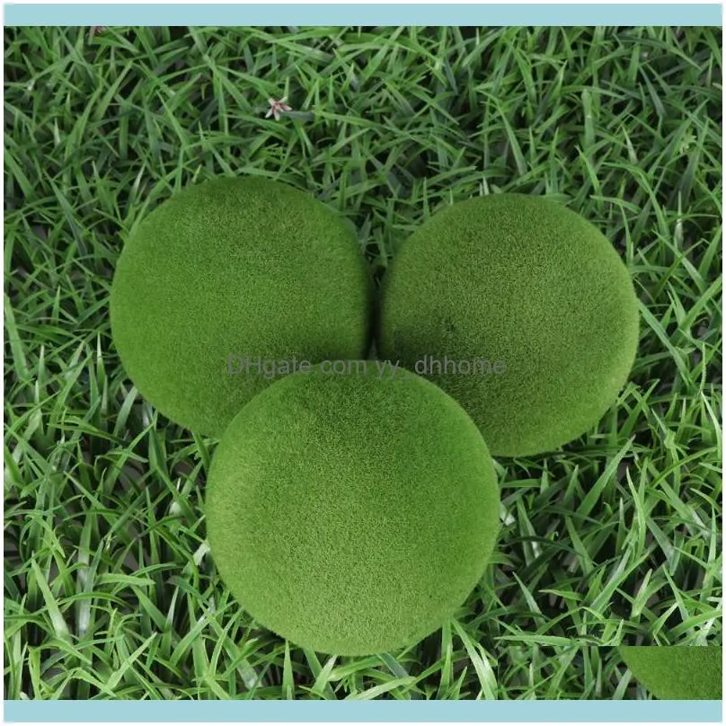 10pcs Creative Moss Balls Decor Stylish Potted Plant Accessories Art Flower Arrangement Ornament for Home Wedding1