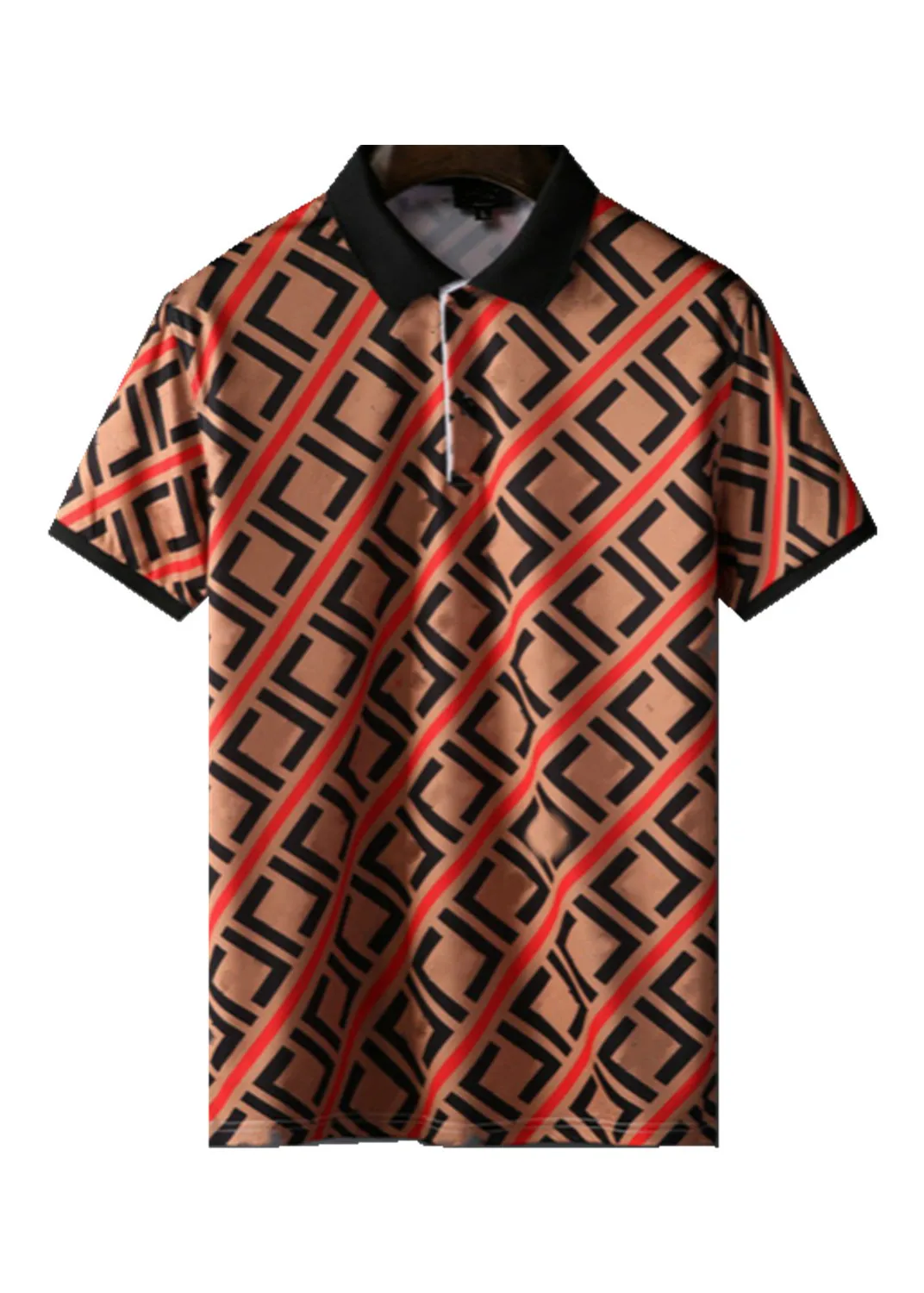 2022럭셔리 캐주얼 남성 T 셔츠 통기성 폴로 착용 디자이너 반팔 티셔츠 100% 면 고품질 도매 흑백 사이즈 M-3XL#ZO35