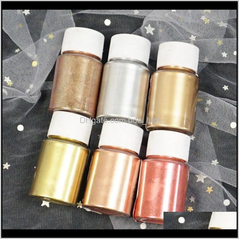 10g Metal Mirror Marble Metallic Resin Pigment Kit Pearl Epoxy Resin Colorant Glitter Dye Jewelry Making