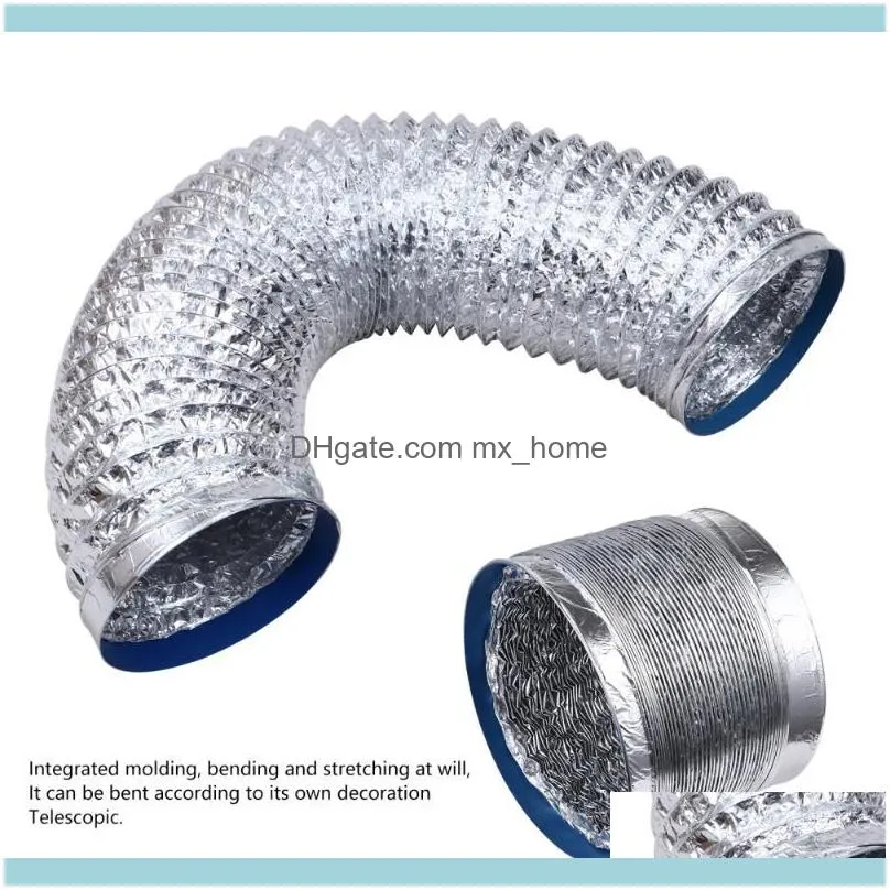 Kitchen Faucets Durable Air Hose Ducting Dryer Vent Range Hood Exhaust Pipe 2m