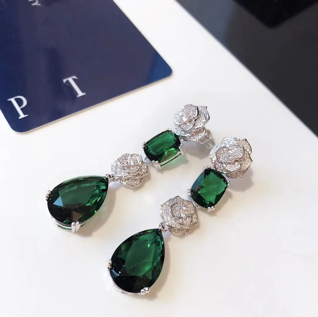 Piage Earrings Possession Series Rose非常にゴールドメッキのスターリングシエジュエリー