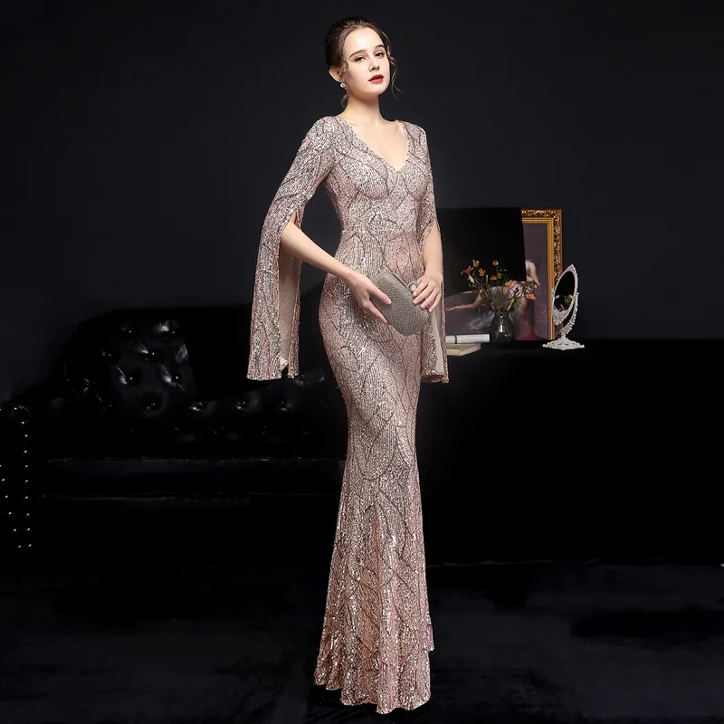 Vestido dorado hotsell de noche