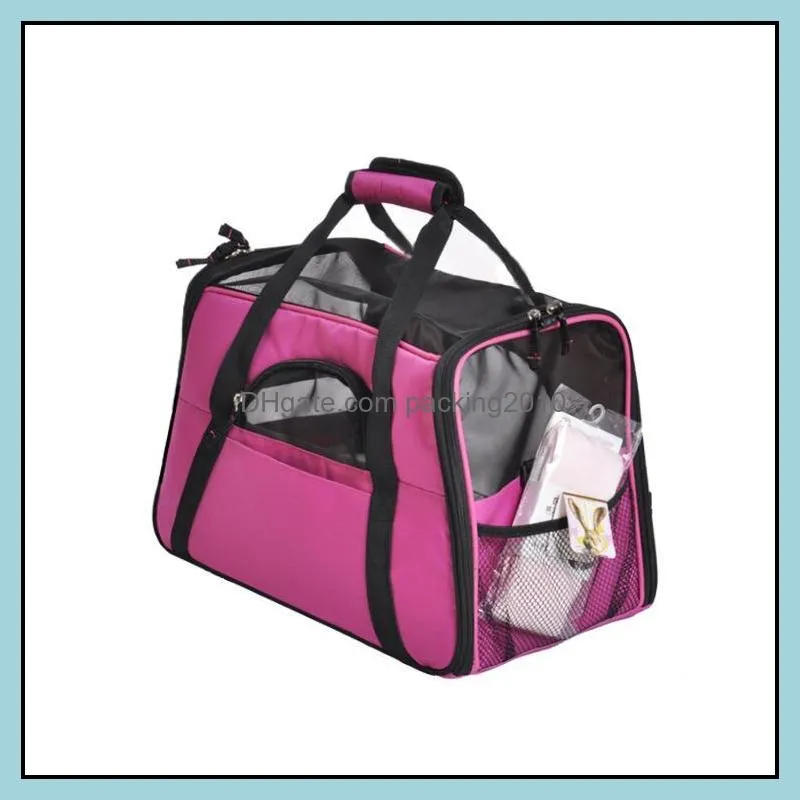 Medium:Hand-carrying Travel Bag Pet Out Carrying Dog Cat Teddy Breathable Cage Box Car Seat Covers