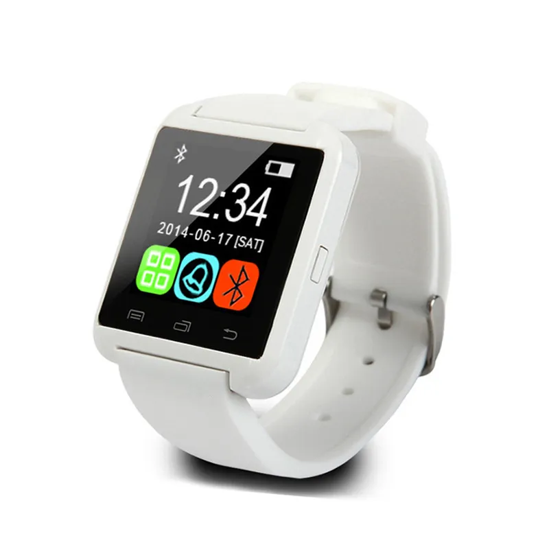 100% Otantik U8 Akıllı İzle Smartwatch Bilek Saatler Altimetre ve Motor Ile Smartphone Samsung iPhone iOS Android Cep Telefonu Için