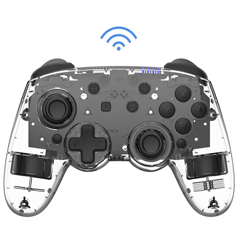 Transparante draadloze Bluetooth Remote Controller Pro Gamepad Joypad Joystick voor Nintendo Switch Pro Game Console GamePads
