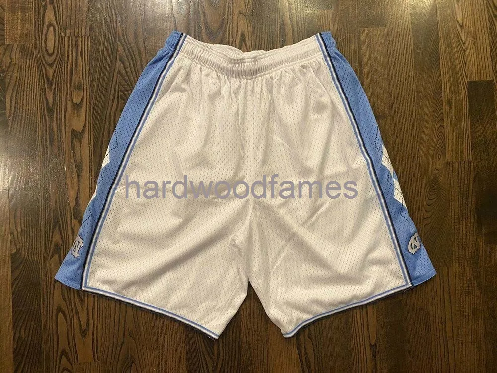 Gestikte Custom Vintage Merk Unc North Carolina Tar Hakken Shorts Mannen Dames Jeugd Basketbal Jerseys S-XXL