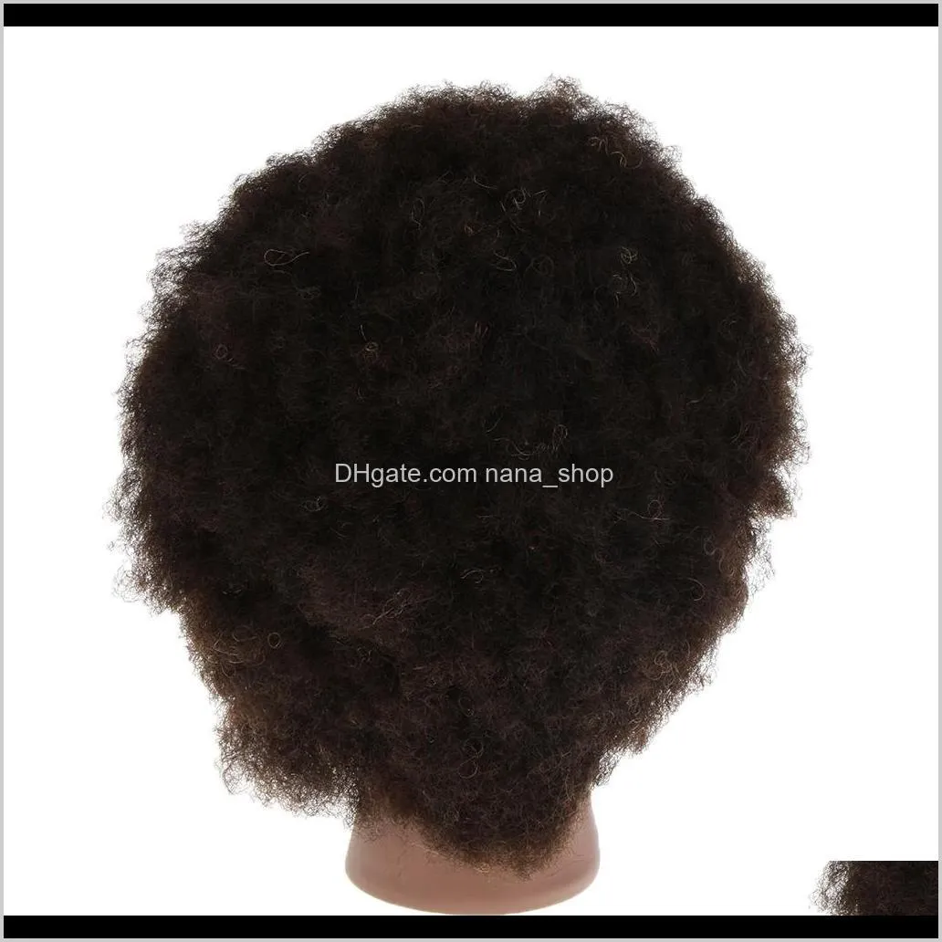 cosmetology afro mannequin head w/ yak hair for braiding cutting practice