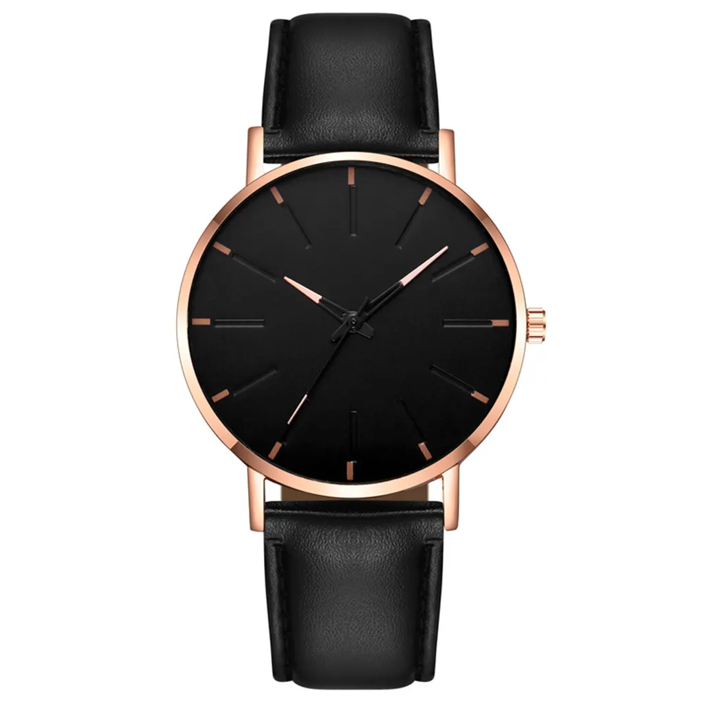 Mens Quartz Watches Men Casual Dial Läderband Montre de Luxe Watch Color10