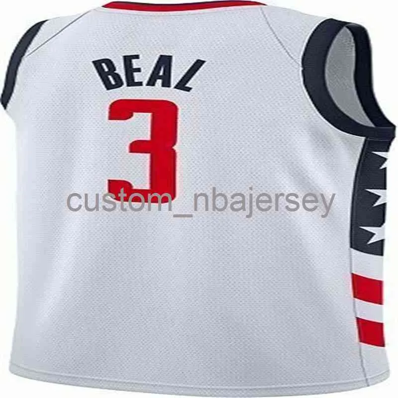 Męskie kobiety Młodzieżowe Bradley Beal # 3 Swingman Jersey Szyte Niestandardowe Nazwa dowolnego numeru Koszulki do koszykówki