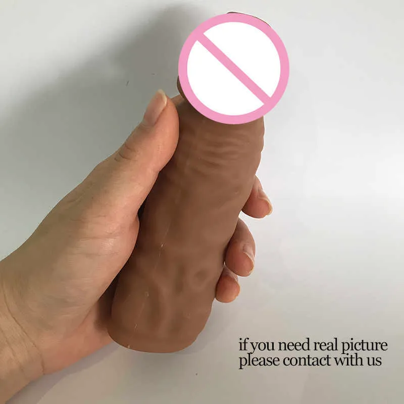 Articoli per massaggi Mini 14cm Sot TPE Dildo realistico Manicotto del pene Giocattolo riutilizzabile Estensione del pene Ingranditore del cazzo Guaina del pene Ritardo Eiaculazione Sesso