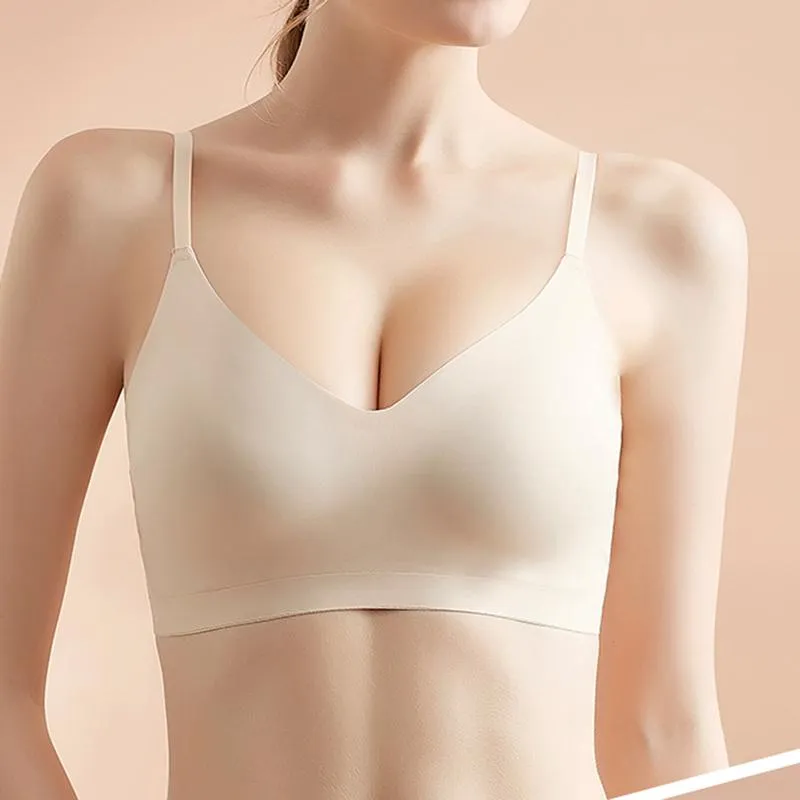 Seamless Air Cup Sleep Bras For Elderly Women With U Shaped