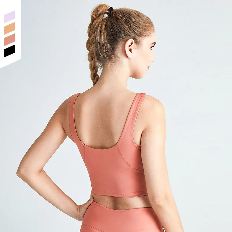 L-31 Sports à prova de choque sutiãs sutiã u estilo sexy de volta mulheres underwears roupas de yoga recolhido forma fitness running colete respirável ginásio roupas tanques