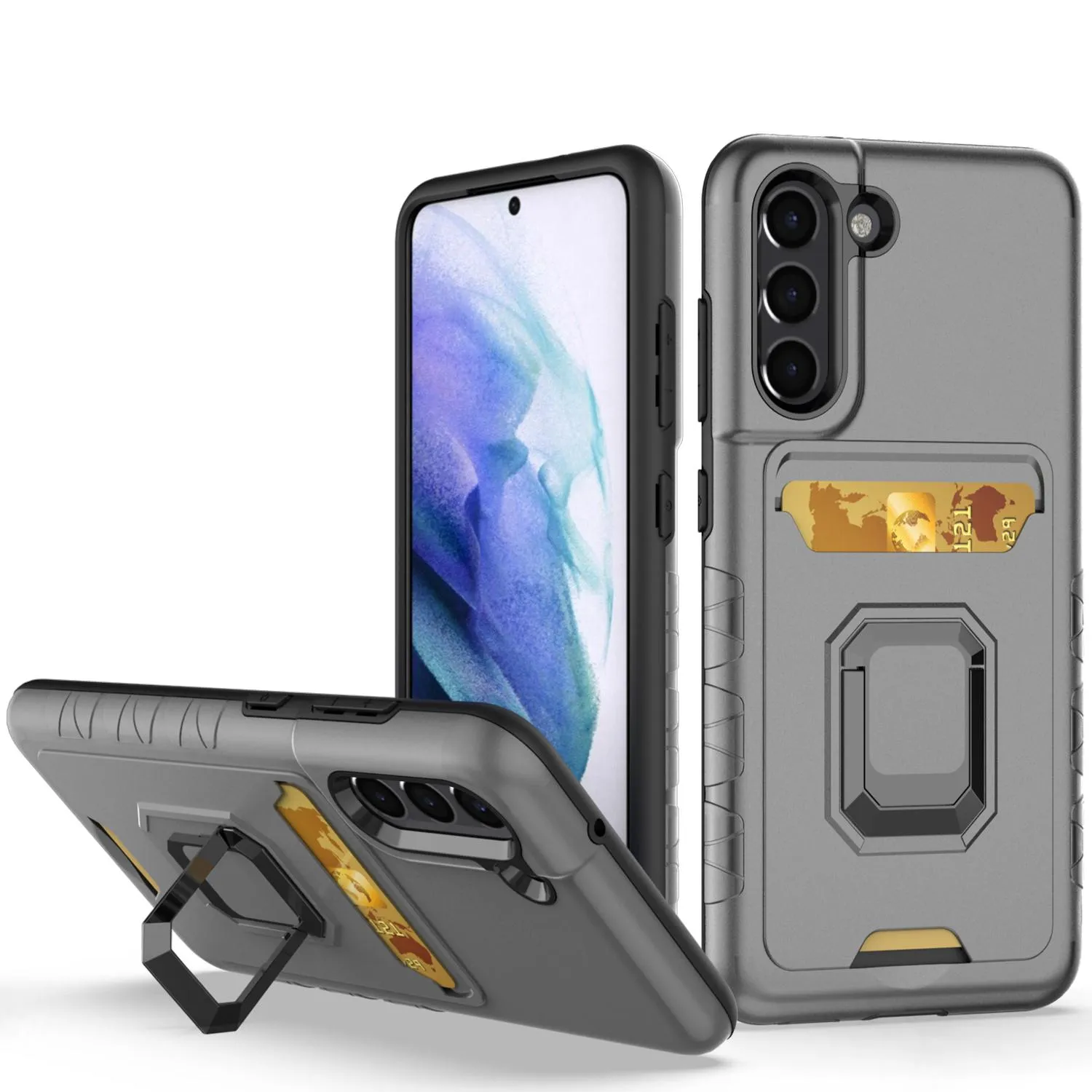 Cases for Samsung Galaxy A13 5G A03S S22 Plus Ultra S21 FE A02S A12 A22 A32 A42 A52 5G Case Hybrid Kickstand Card Slot Cover