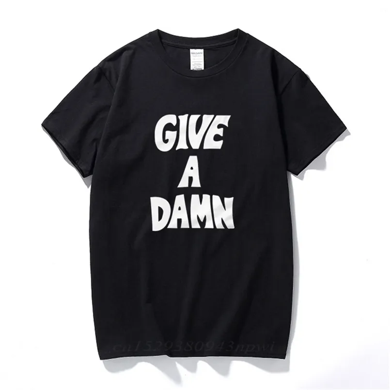 Ge en jävla som sliten av Alex Turner T-shirt 100% Pswagium Cotton Music Gift Top Camisetas Hombre Fashion Short Sleeves Tee Shirt 210714