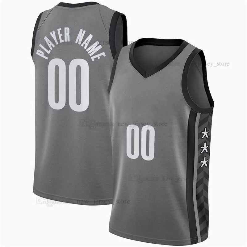 Tryckt anpassad DIY Design Basketball Jerseys Anpassning Team Uniforms Skriv ut Personliga Brev Namn och Nummer Mens Kvinnor Kids Ungdom Brooklyn008