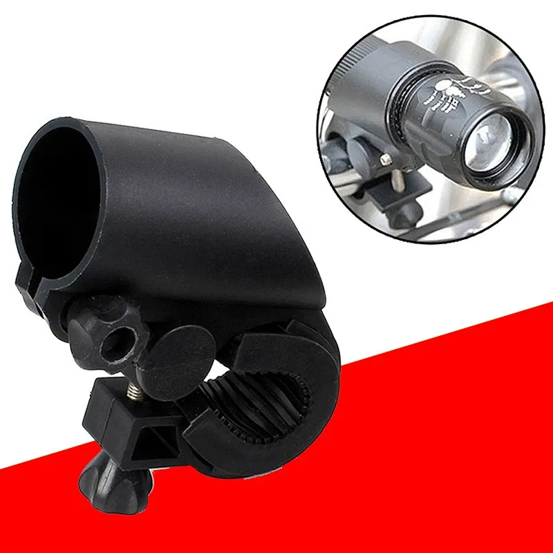 Bike Light Mount Portable Bicycle Light Lamp Stand Holder LED Flashlight Clamp Clip Mount Front Light Bracket 855 Z2