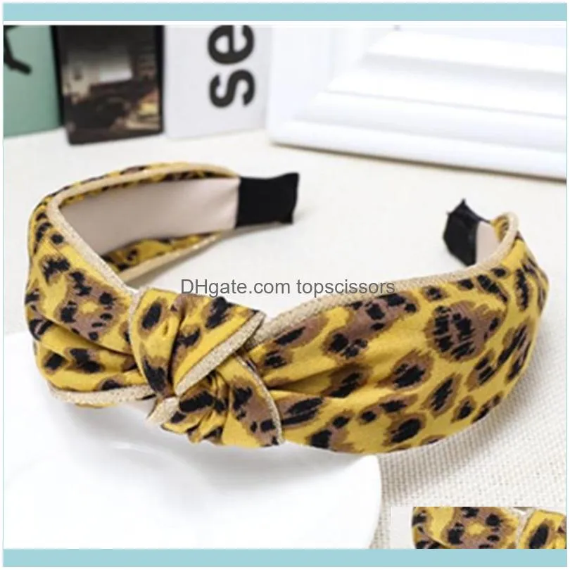 Special Leopard Print Knot Hairband For Ladies Headdress Women Hair Accessories Animal Headband Face Wash Hoop1