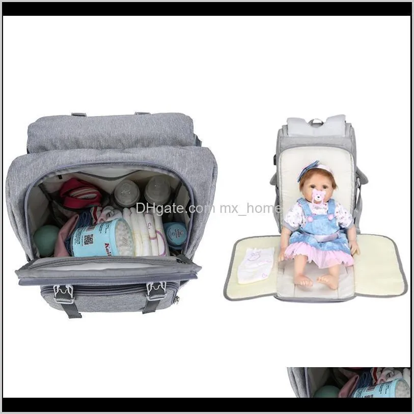 usb waterproof stroller diaper backpack for mom maternity nappy women travel multifunction baby bag insulation nursing