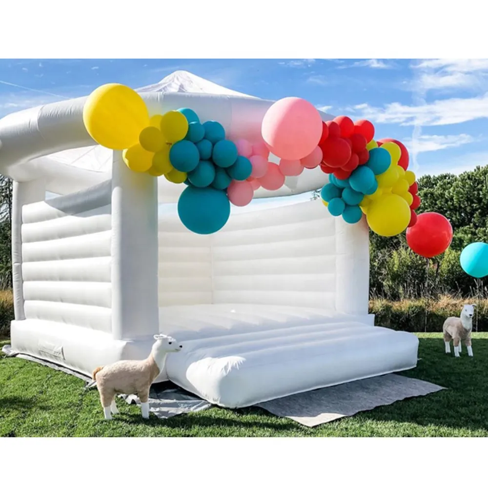 Inflatable bounce castle for adults and kids with blower, ropes, and ...