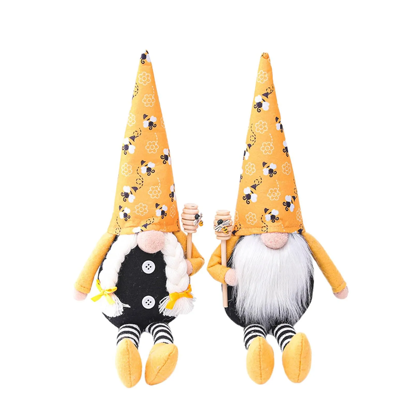 party decoration Nordic Bumble Bee Striped Gnome Lemon Faceless Doll Tree Hanging Ornament Decorative Plush toy Little Angel pendent