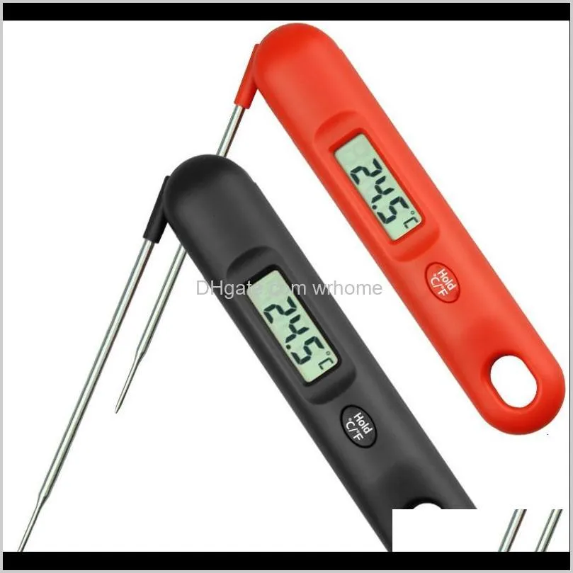 zhixinlian household cooking temperature measuring barbecue thermometer food meat temperature measuring probe digital display folding