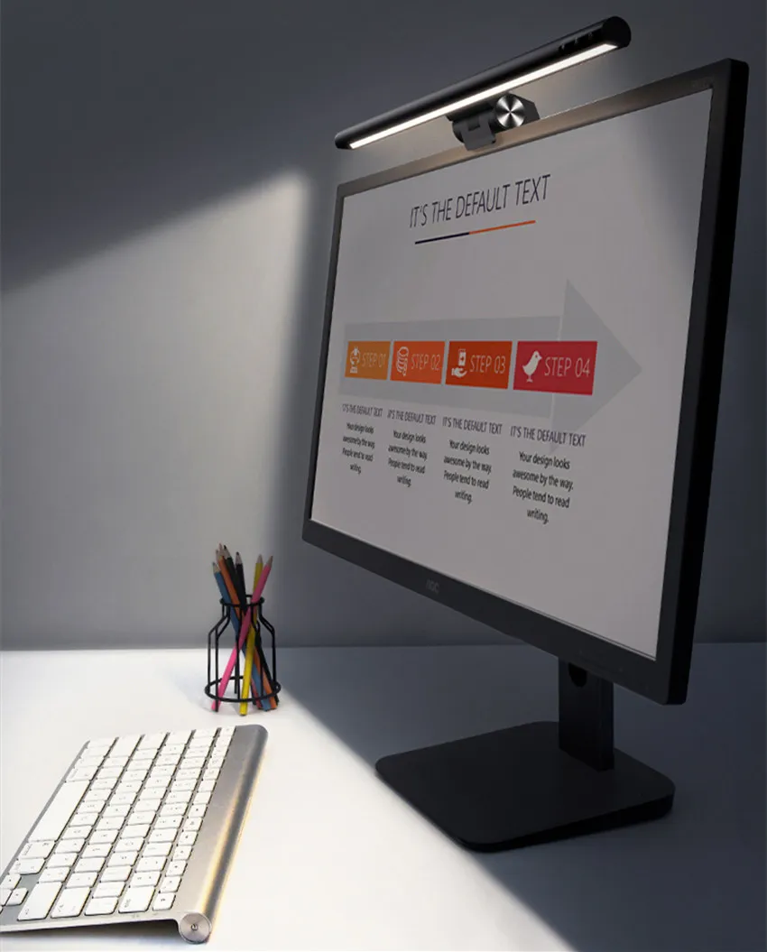 BASEUS traploos dimmen oogverzorging LED Bureaulamp voor computer PC Monitor Scherm Opknoping Licht LED LEZING USB Powered Lamp