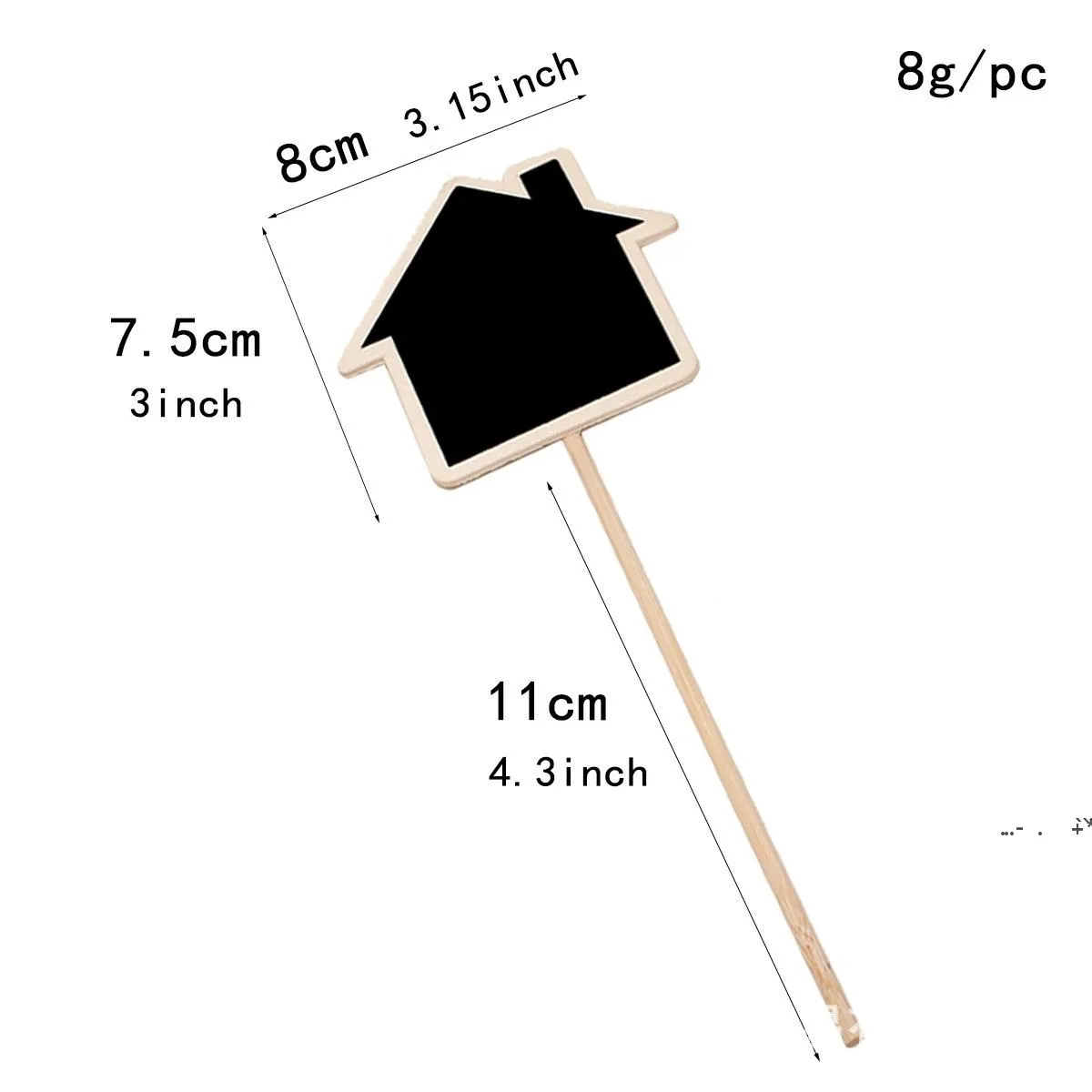 Newplant Tagi marker ładny kształt karta wkładanie mini blackboard woodness sztuki i rzemiosło oryginalność wyposażenie domu EWE5993