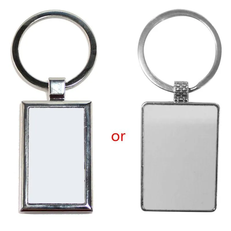 DIY Pewter Metal Round Key Rings With 15 Heat Press Shapes For Custom