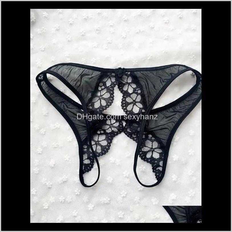 womens sexy lingerie open crotch underwear thongs lace g-strings sexy panties crotchless transparent lingerie open panty