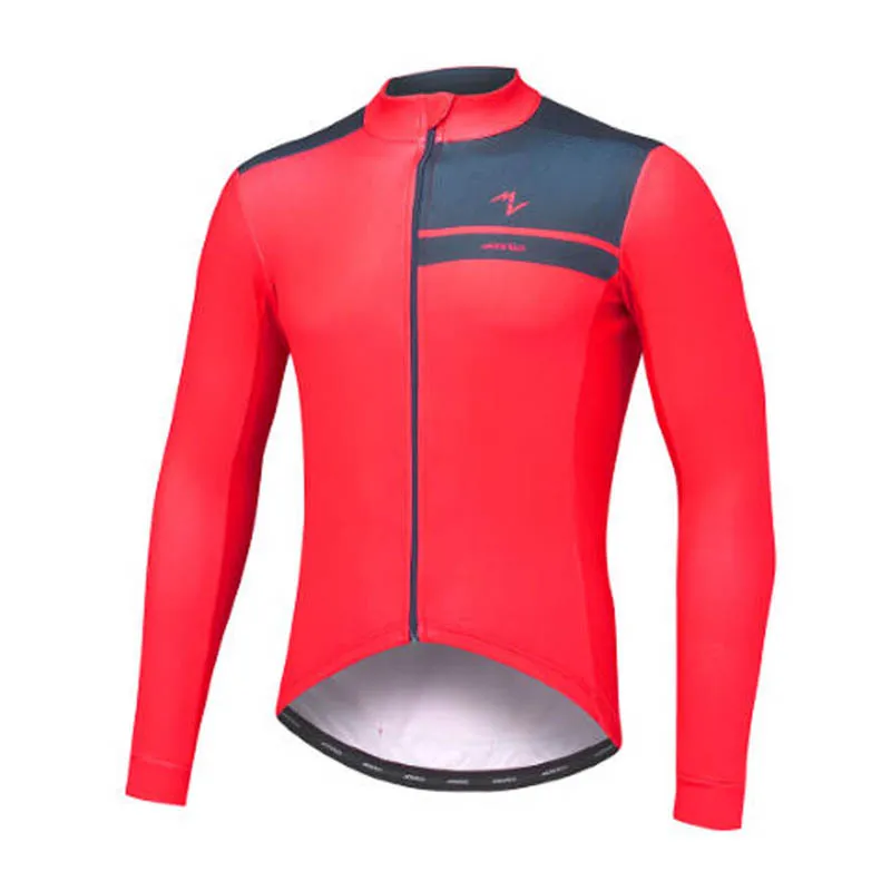 Pro Team Morvelo Rower Długim Rękawem Jersey Mens MTB Rower Koszula Jesień Oddychający Szybkie Suche Racing Topy Road Rower Odzież Outdoor Sportswear Y21042127