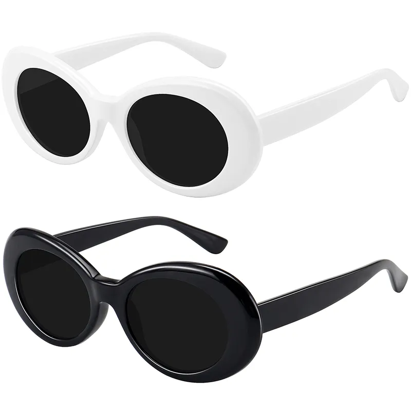 2021 Moda Oval Güneş Kadın Erkek Marka Tasarımcısı Vintage Gradyanlar Renk Lens Çerçeve Sevimli Stil Güneş Gözlükleri UV400