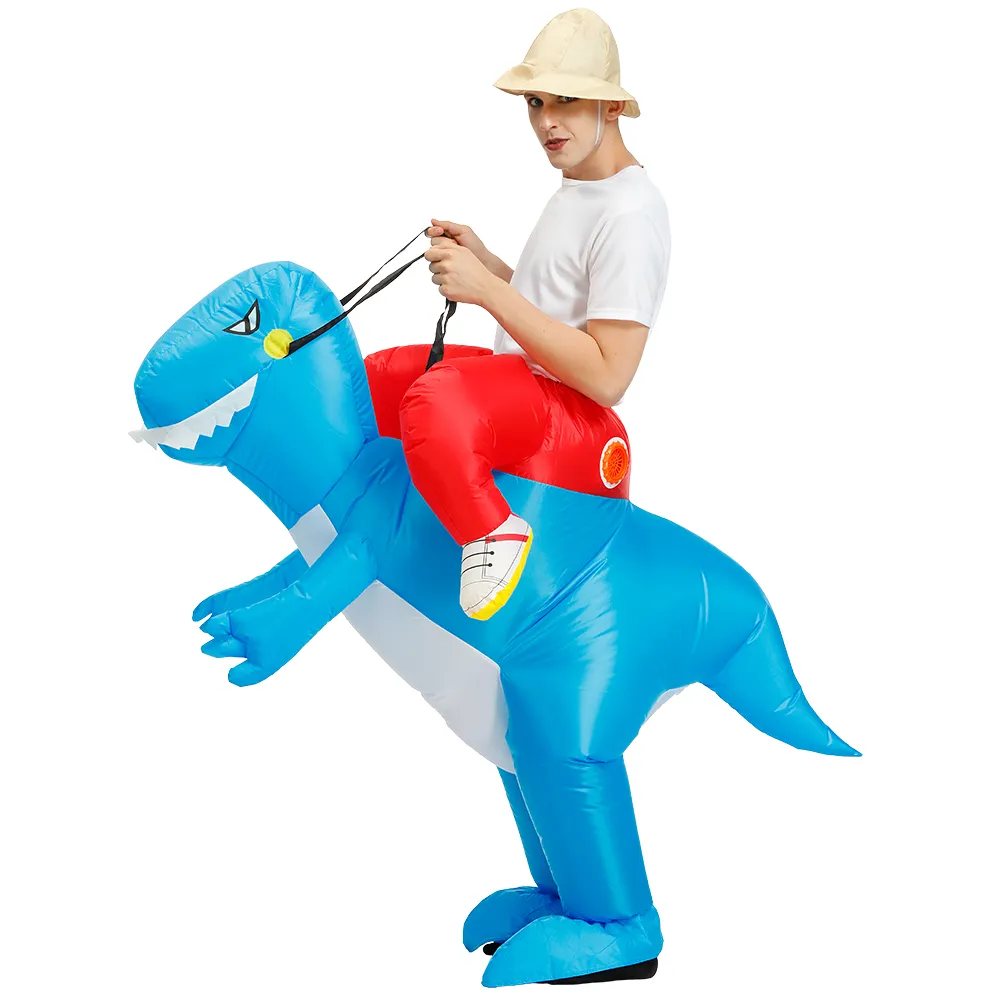 Mascot CostumesHalloween Costume For Men Women Inflatable Dinosaur Costumes Purim Carnival Fancy Dress Jurassic DinoMascot doll costume