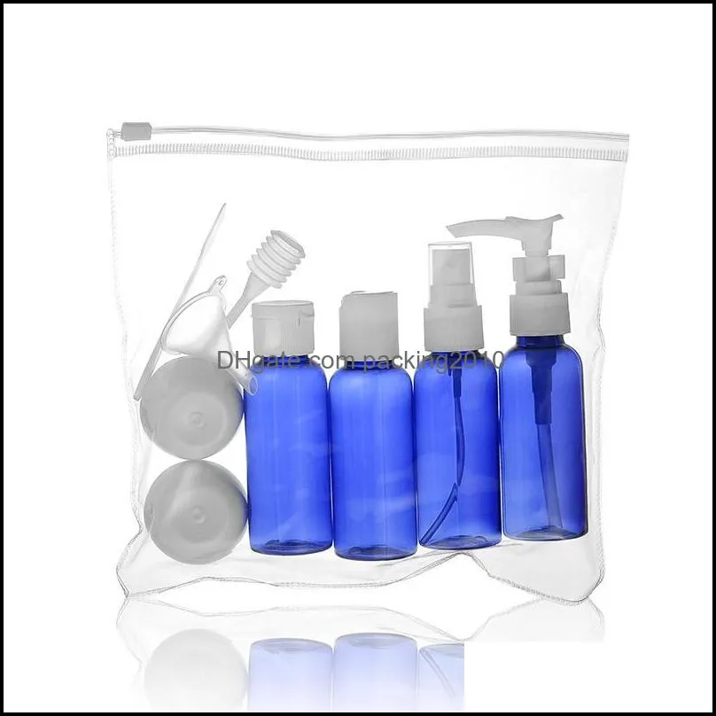 50ml Travel Kit Empty Bottles Cosmetic Storage Bag Travel Loaded Toiletries Portable Pressing Bottle