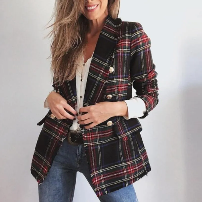 Causale licht tan herfst vrouwen trenchcoat split joint elegante lange mouw plaid windjack Koreaanse jassen dames