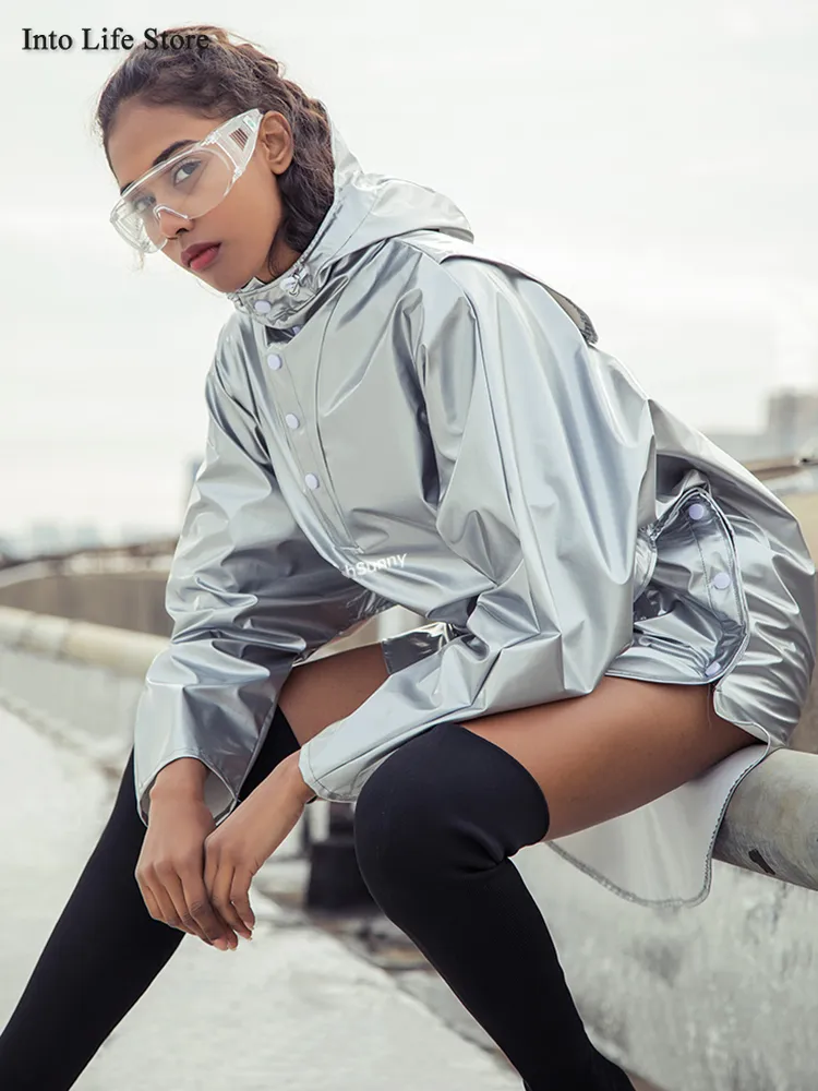 Trench,Manteau Imperméable Long Pour Femme Veste De Pluie Imperméable