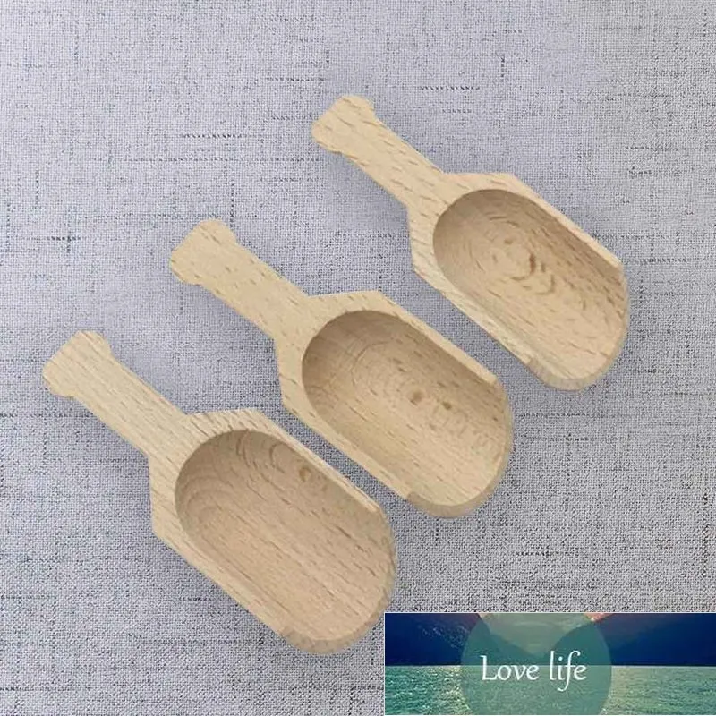 3 pz/lotto Mini Cucchiaio di Legno per Caffè Tè Latte In Polvere Scoop Sale Da Bagno Spezie Sapori Cucchiai Utensili Da Cucina Accessori Per Il Tè Prezzo di fabbrica design esperto Qualità