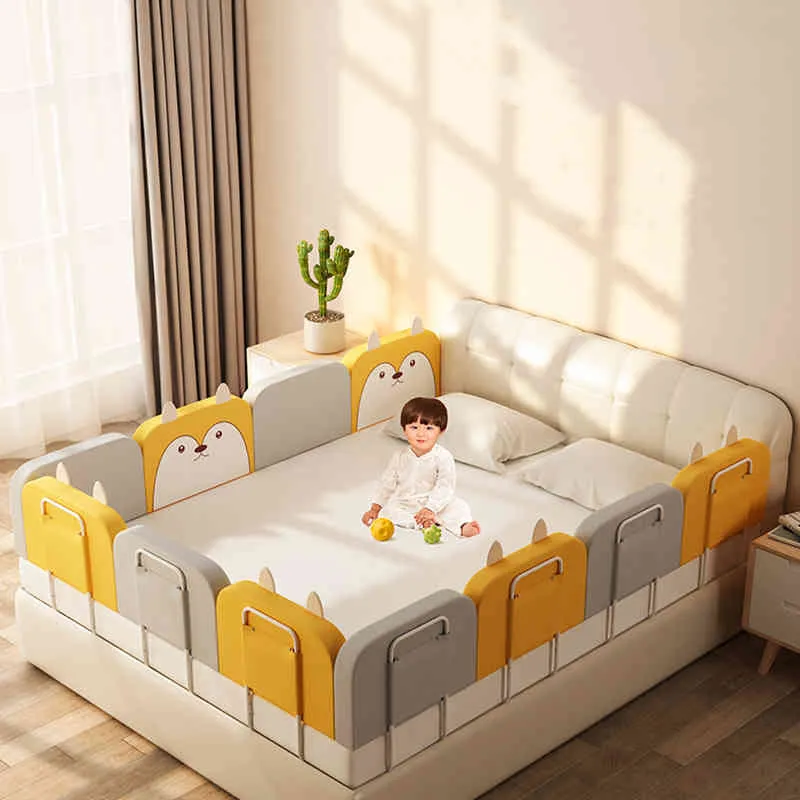ارتفاع حارس الطفل قابل للتعديل مضاد للاصطدام السرير سرير السياج للأطفال الناعم العام السرير السرير 1 5 2M265O