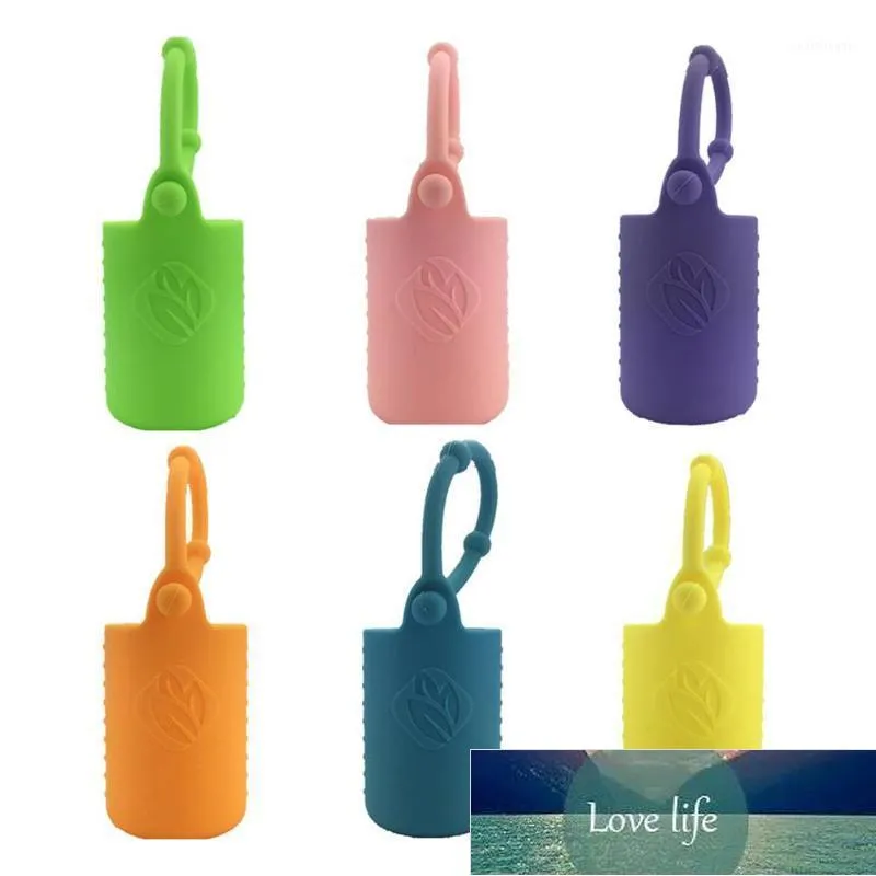 Storage Bags 1Pcs Silicone Essential Oil Case 15ml 10ml 5ml Bottle Protector Protective Cover Random Color For Travel Accessories Organizer1 Factory price expert