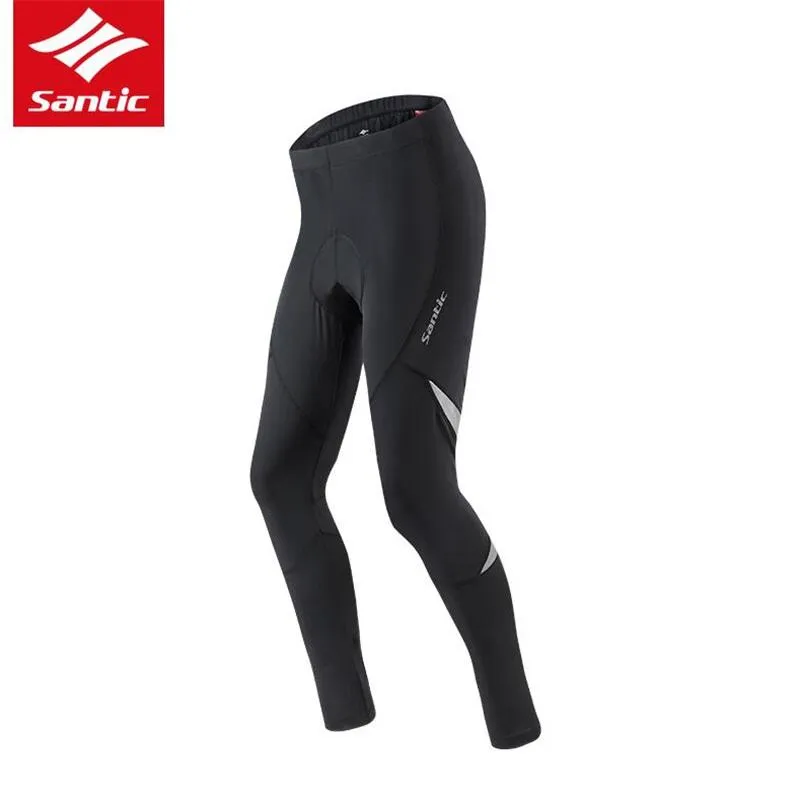 Pantalones de carreras Santic Cycling Men 4D Pad Long Longitud Longitud larga Mtb Road Bicicleta Pantrazo Pantociones Downhill Fitness Ciclismo