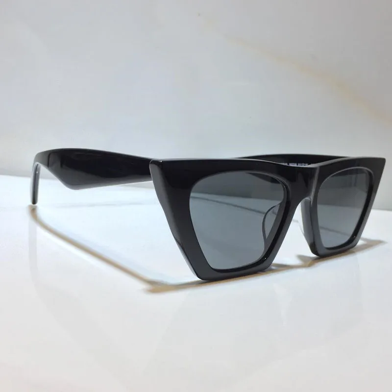 Cat Eye Sunglasses Designer للنساء 41468 نمط مضاد للدرع العدسة اللوحة أسيتات إطار كامل تصميم أنيقة مريحة أزياء مربع عشوائي