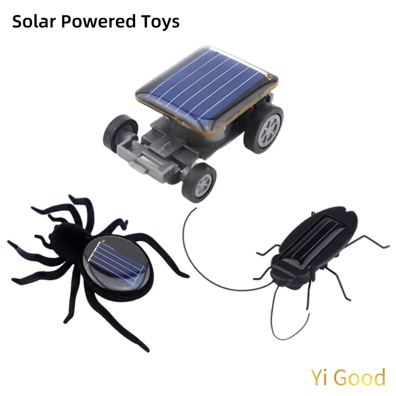 3 pezzi divertenti giocattoli per auto a energia solare di design più piccolo auto intelligente Power Mini giocattolo gadget educativo regalo per bambini adulti